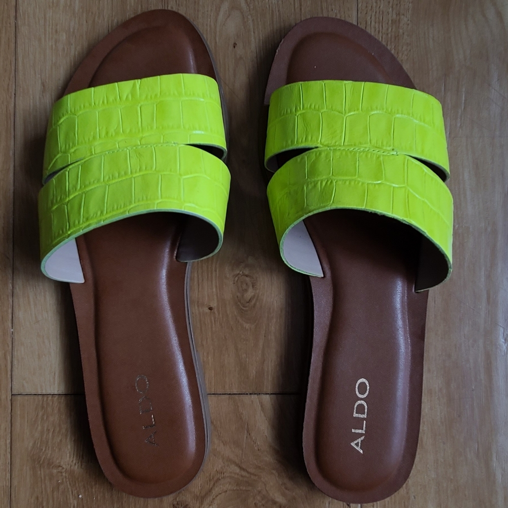 Neon green slide